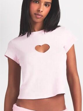 SKIMS Heart Cut Out Tee
